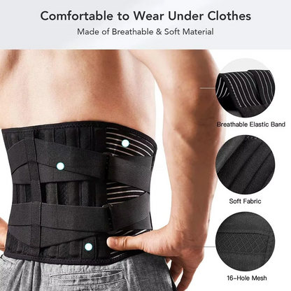 Lumbar Back Support Belt for Men & Women – Orthopedic Waist Trainer Corset for Spine Support, Posture Correction & Pain Relief