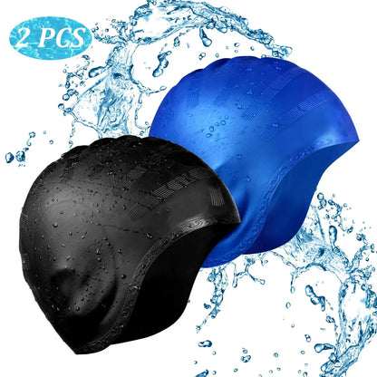 High-Elastic Swim Cap – Large Silicone for Adults