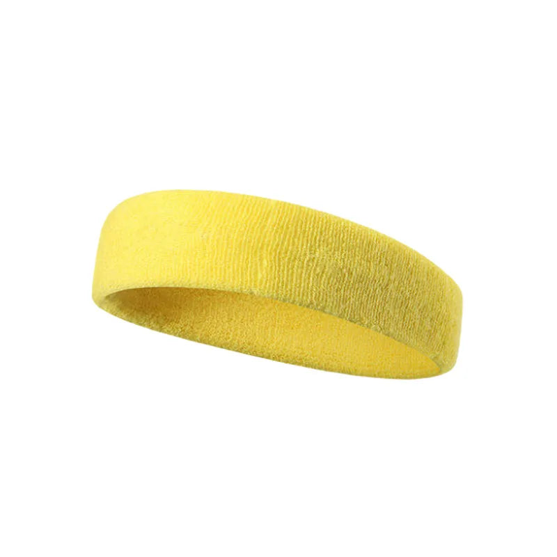 Pure Color Sports Headband – Sweat-Absorbent Running & Fitness Headwear