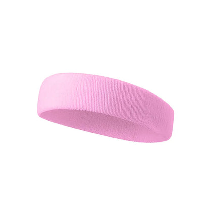 Pure Color Sports Headband – Sweat-Absorbent Running & Fitness Headwear