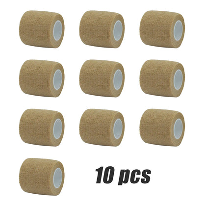 Elastic Self-Adhesive Bandage – 5cm x 450cm Non-Woven Fabric for Knee & Elbow Support (1/6/10 Pcs)