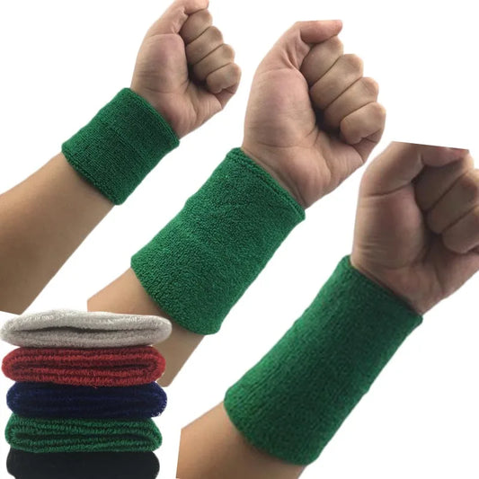 Wrist Sweatband for Tennis & Sports - Adjustable Wrist Support Brace
