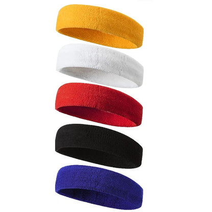 Pure Color Sports Headband – Sweat-Absorbent Running & Fitness Headwear