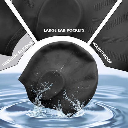 High-Elastic Swim Cap – Large Silicone for Adults