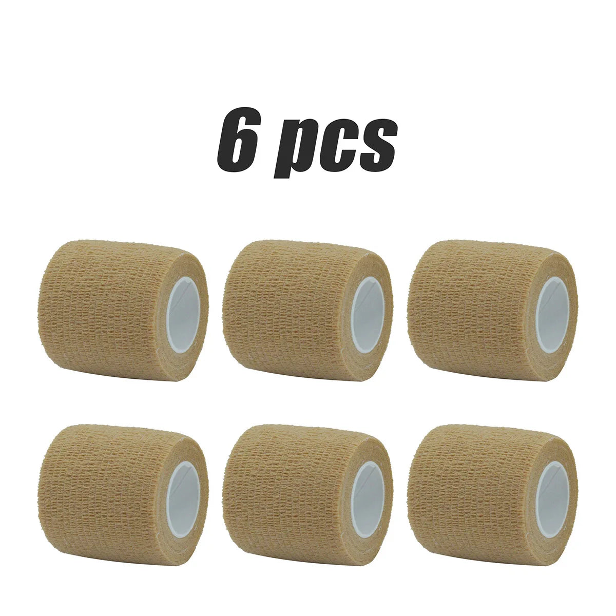 Elastic Self-Adhesive Bandage – 5cm x 450cm Non-Woven Fabric for Knee & Elbow Support (1/6/10 Pcs)