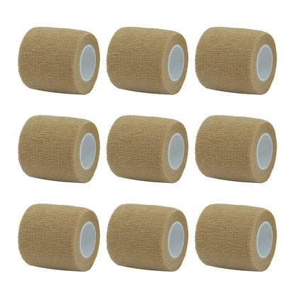 Elastic Self-Adhesive Bandage – 5cm x 450cm Non-Woven Fabric for Knee & Elbow Support (1/6/10 Pcs)