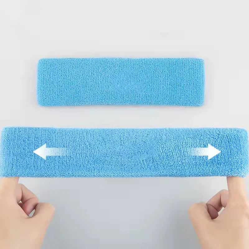 Pure Color Sports Headband – Sweat-Absorbent Running & Fitness Headwear