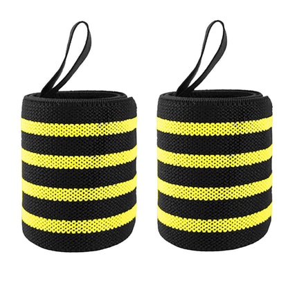 Wrist Support Brace - 1 Pair Extra Strength Weight Lifting Wrist Wraps for Gym & Fitness Training