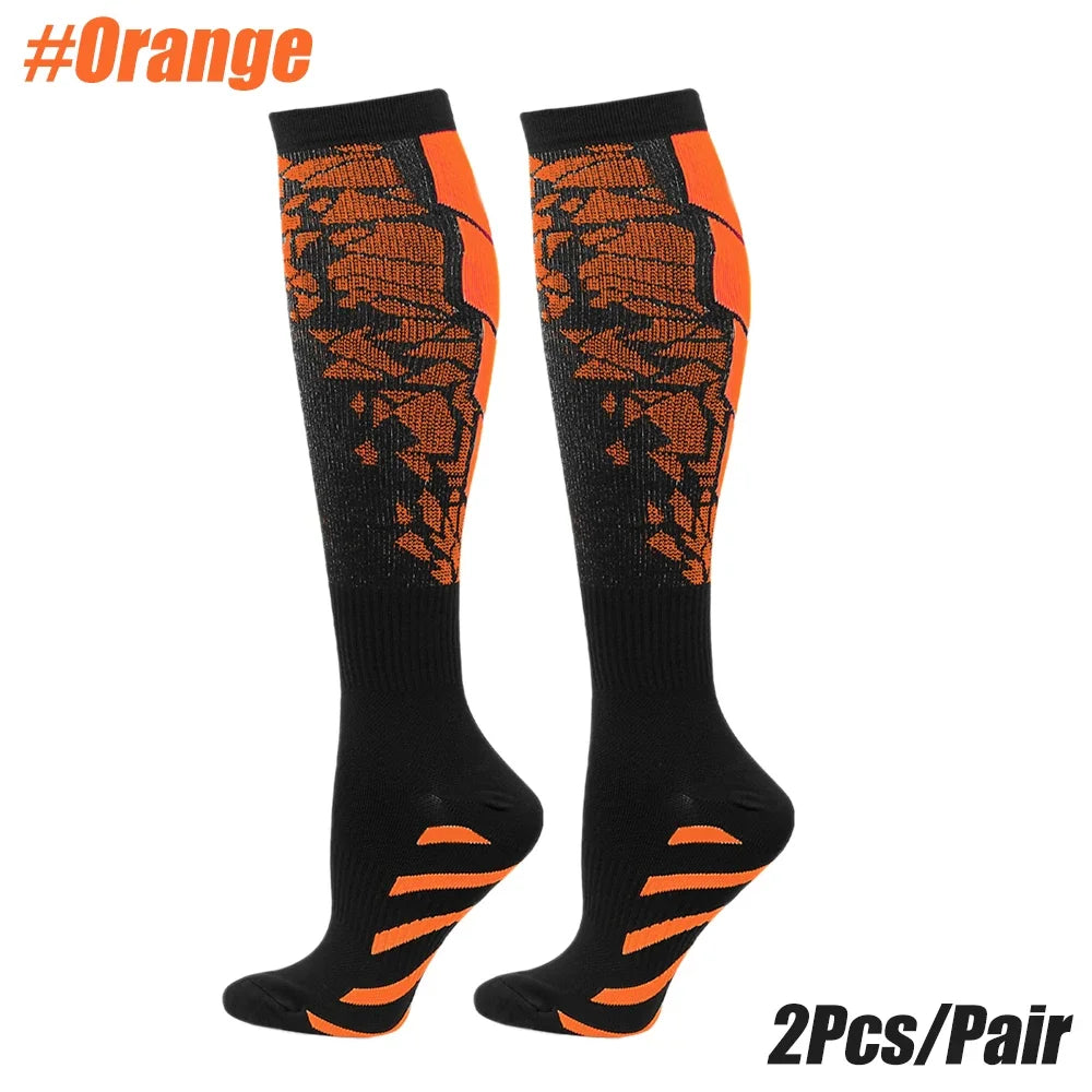 Compression Socks 20-30mmHg – High Stockings for Sports & Recovery (1 Pair)
