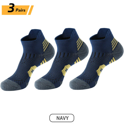 Men's Sport Socks – Breathable Cotton Running & Basketball Socks for Outdoor Training (3/5/9 Pairs