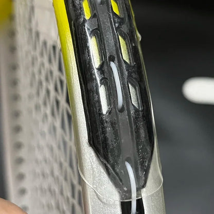 2 Pcs Self-Adhesive Tennis Racket Head Edge Protector Tape (Transparent TPU)