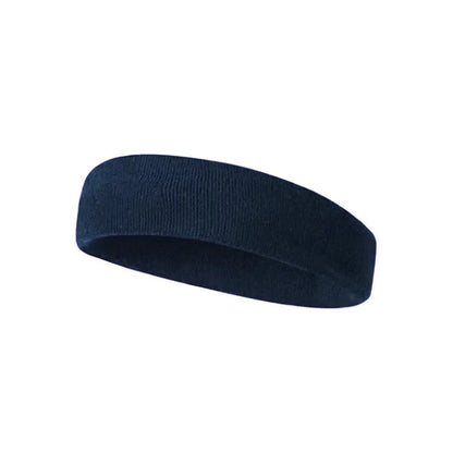 Pure Color Sports Headband – Sweat-Absorbent Running & Fitness Headwear