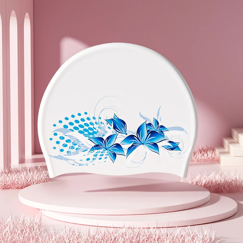 Long Hair Swim Cap – Waterproof Silicone Fit