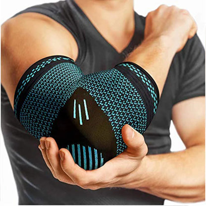 Elastic Elbow Brace Support Sleeve – Breathable Compression Arm Pad for Sports & Injury Recovery – 1PC