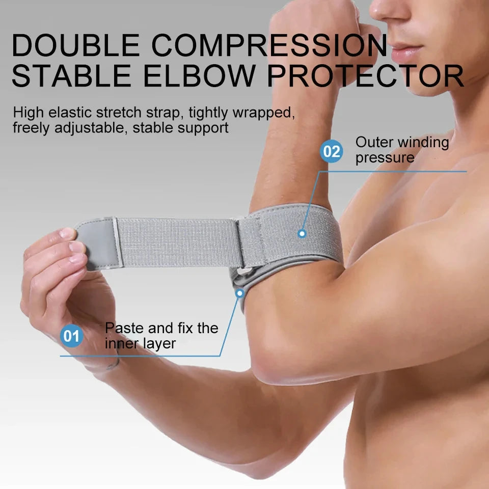 Elbow Brace for Tendonitis & Tennis Elbow – Compression Strap for Pain Relief