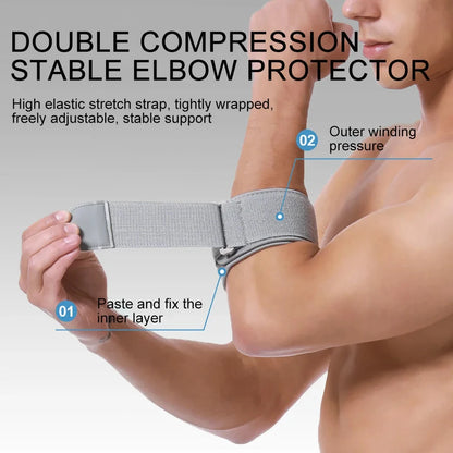 Elbow Brace for Tendonitis & Tennis Elbow – Compression Strap for Pain Relief