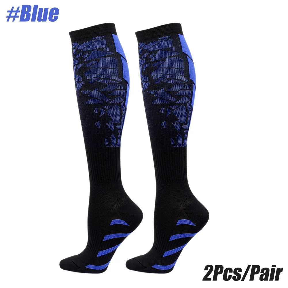 Compression Socks 20-30mmHg – High Stockings for Sports & Recovery (1 Pair)
