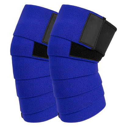 Knee Wraps for Squatting & Powerlifting – Support Bands for CrossFit, Weightlifting & Deadlifts