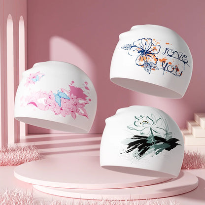Long Hair Swim Cap – Waterproof Silicone Fit