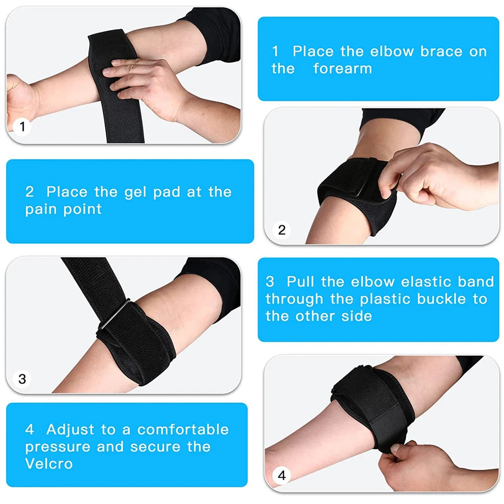 Adjustable Tennis Elbow Support Guard Pads (1PC)
