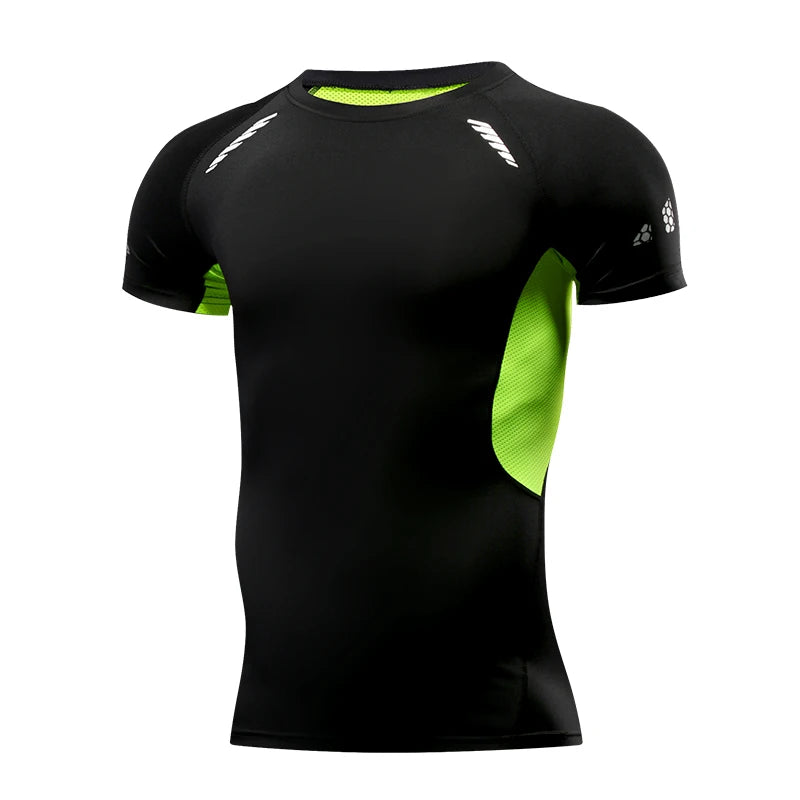 Men's Compression T-Shirt - Short Sleeve Sport Tee for Gym & Fitness, Athletic Jogging Tracksuit Top
