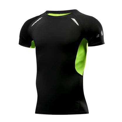 Men's Compression T-Shirt - Short Sleeve Sport Tee for Gym & Fitness, Athletic Jogging Tracksuit Top