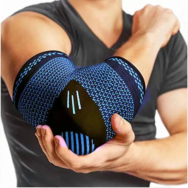 Elastic Elbow Brace Support Sleeve – Breathable Compression Arm Pad for Sports & Injury Recovery – 1PC