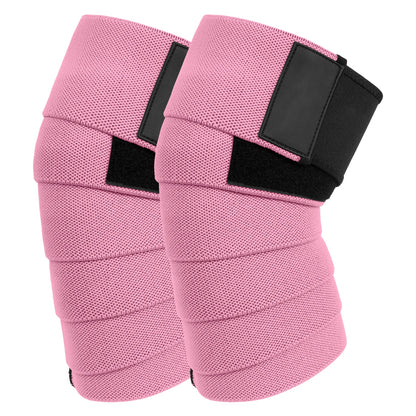 Knee Wraps for Squatting & Powerlifting – Support Bands for CrossFit, Weightlifting & Deadlifts