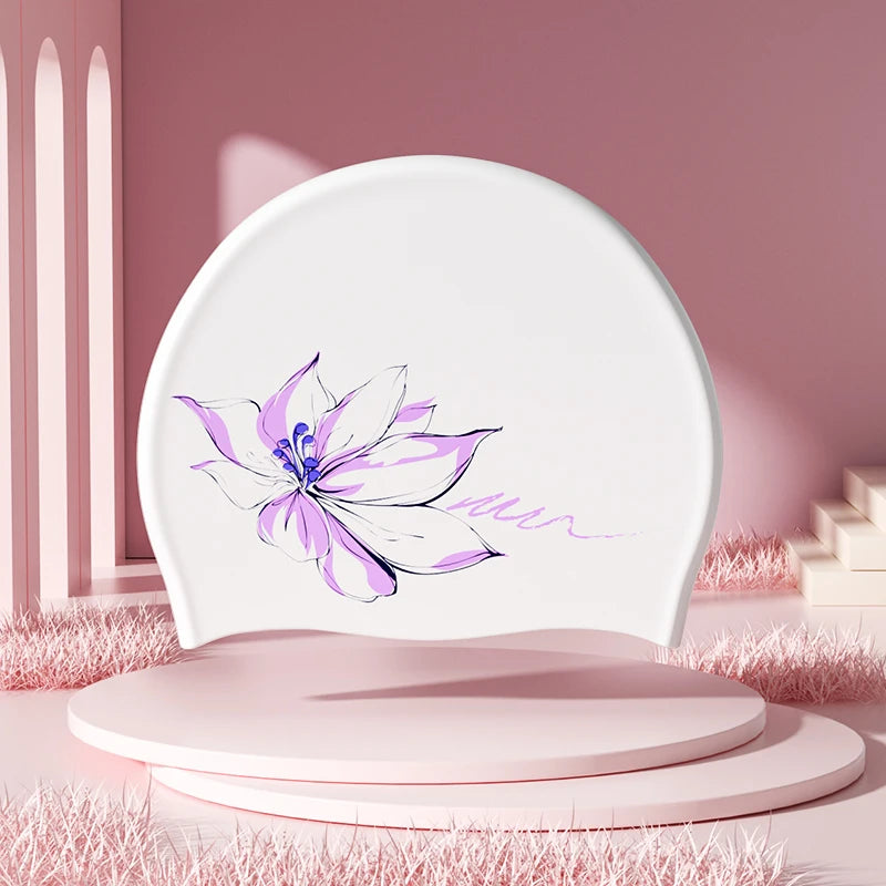 Long Hair Swim Cap – Waterproof Silicone Fit