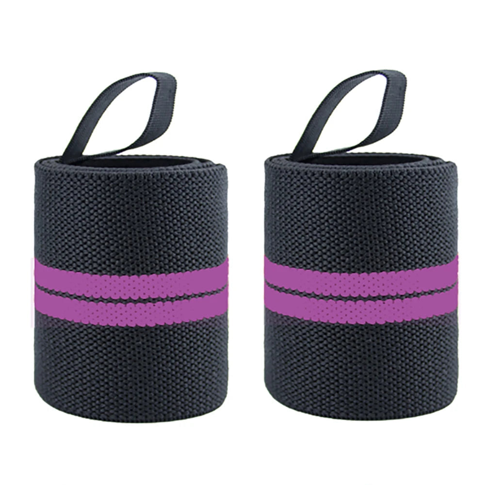 Wrist Support Brace - 1 Pair Extra Strength Weight Lifting Wrist Wraps for Gym & Fitness Training
