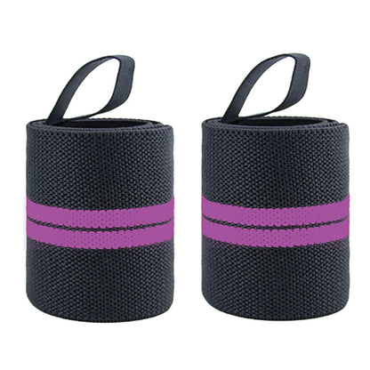 Wrist Support Brace - 1 Pair Extra Strength Weight Lifting Wrist Wraps for Gym & Fitness Training