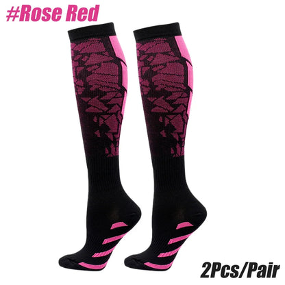 Compression Socks 20-30mmHg – High Stockings for Sports & Recovery (1 Pair)