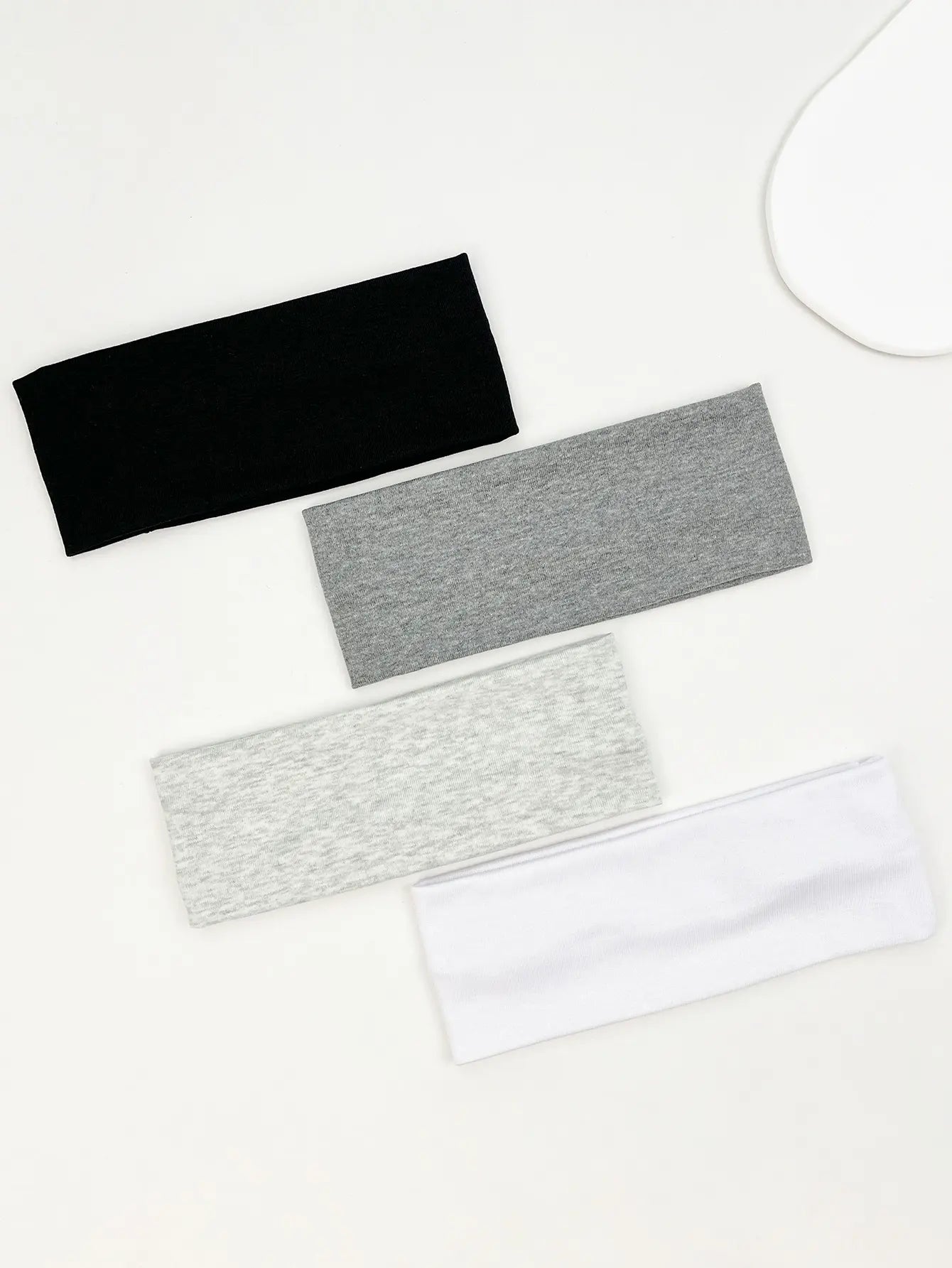 4 Pcs Solid Color Elastic Hairbands for Women – Vintage & Cute Hair Accessories (SET A)