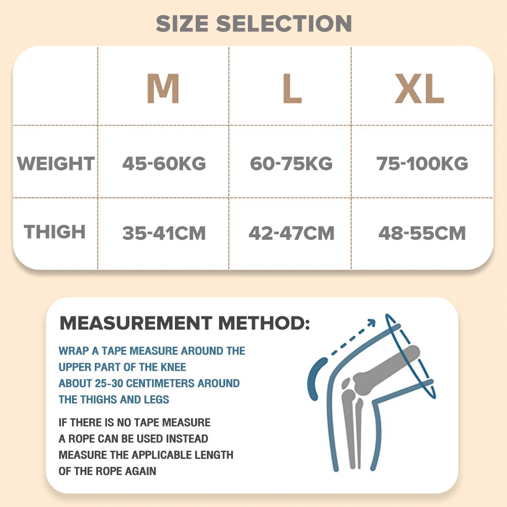 Elastic Fitness Knee Support Braces (1 Pair)