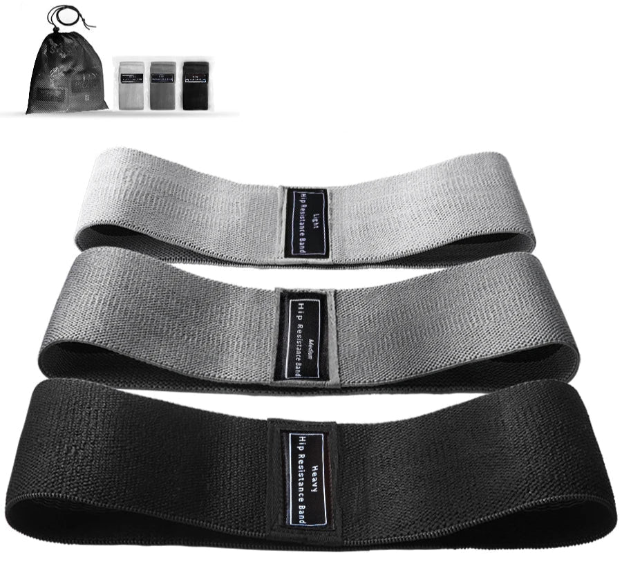 Fabric Resistance Hip Booty Bands – Glute & Thigh Elastic Bands for Squats & Yoga