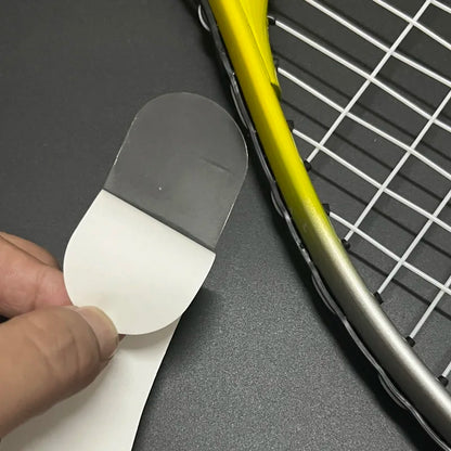 2 Pcs Self-Adhesive Tennis Racket Head Edge Protector Tape (Transparent TPU)