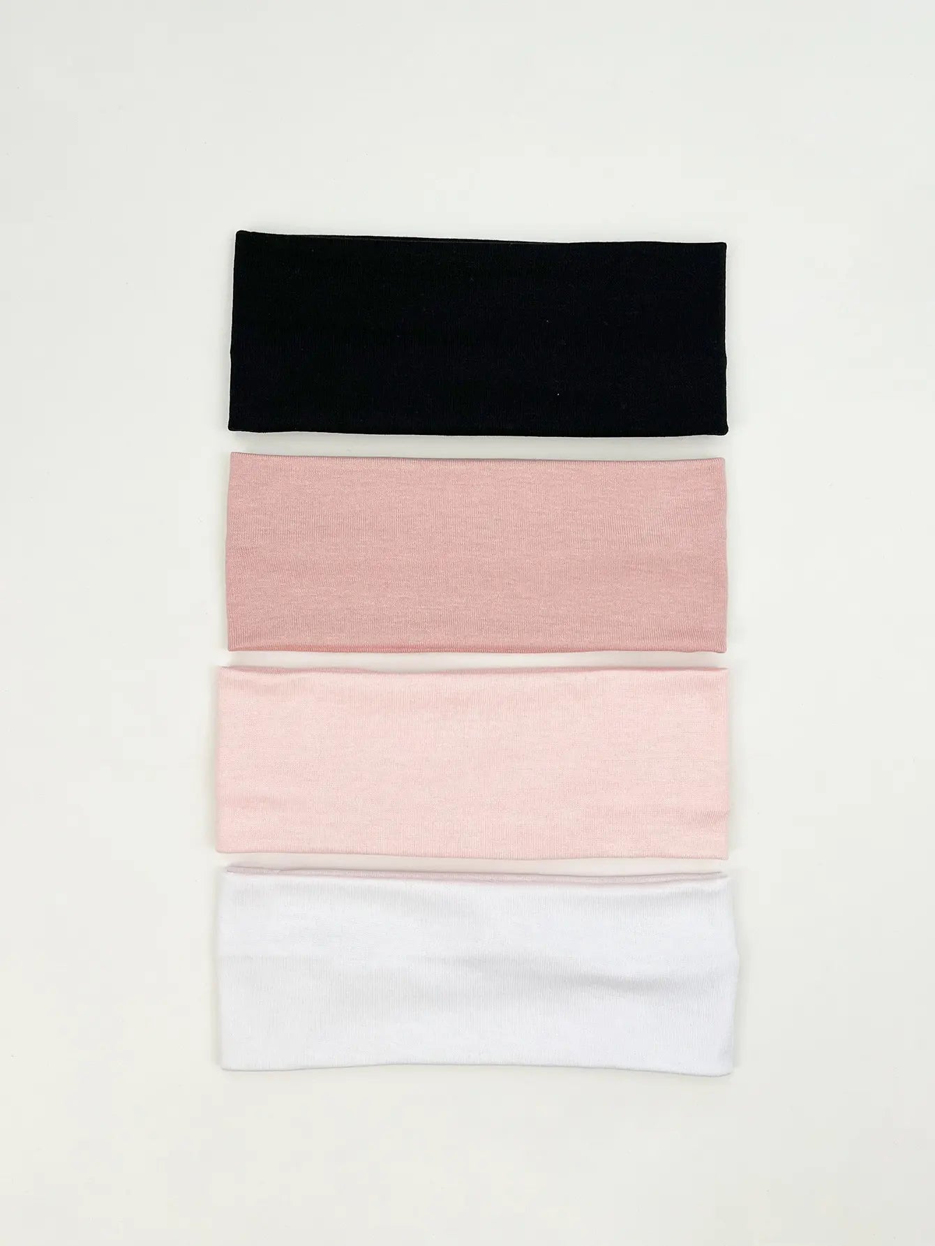 4 Pcs Solid Color Elastic Hairbands for Women – Vintage & Cute Hair Accessories (SET A)