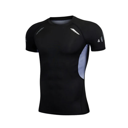 Men's Compression T-Shirt - Short Sleeve Sport Tee for Gym & Fitness, Athletic Jogging Tracksuit Top