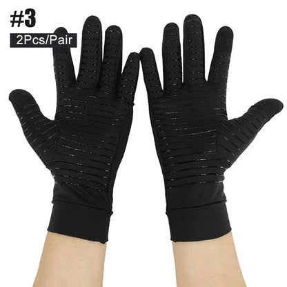 Copper Arthritis Compression Gloves – Fingerless Gloves for Typing & Relief (Women & Men)