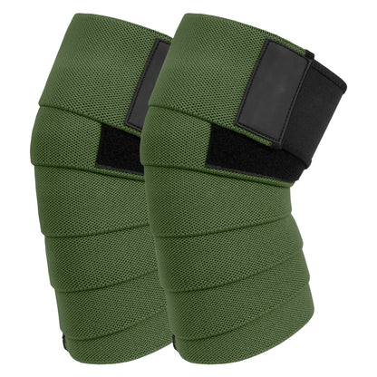 Knee Wraps for Squatting & Powerlifting – Support Bands for CrossFit, Weightlifting & Deadlifts