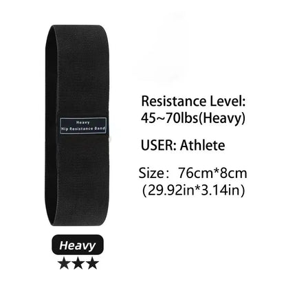 Fabric Resistance Hip Booty Bands – Glute & Thigh Elastic Bands for Squats & Yoga