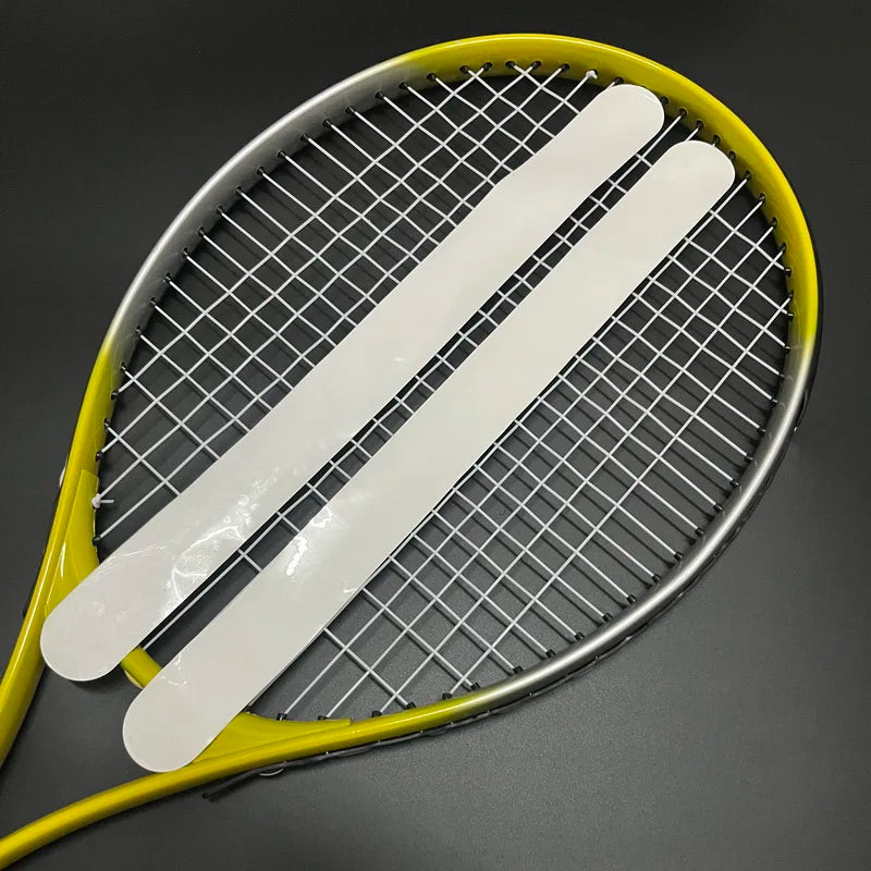 2 Pcs Self-Adhesive Tennis Racket Head Edge Protector Tape (Transparent TPU)