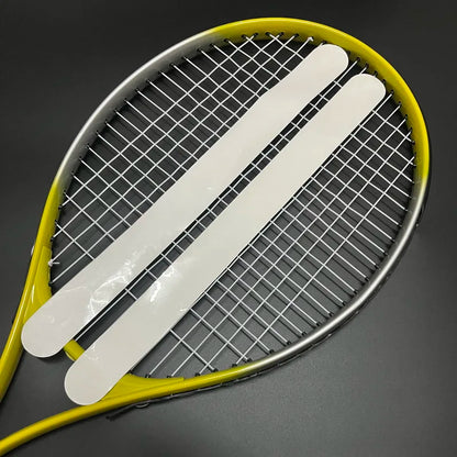 2 Pcs Self-Adhesive Tennis Racket Head Edge Protector Tape (Transparent TPU)
