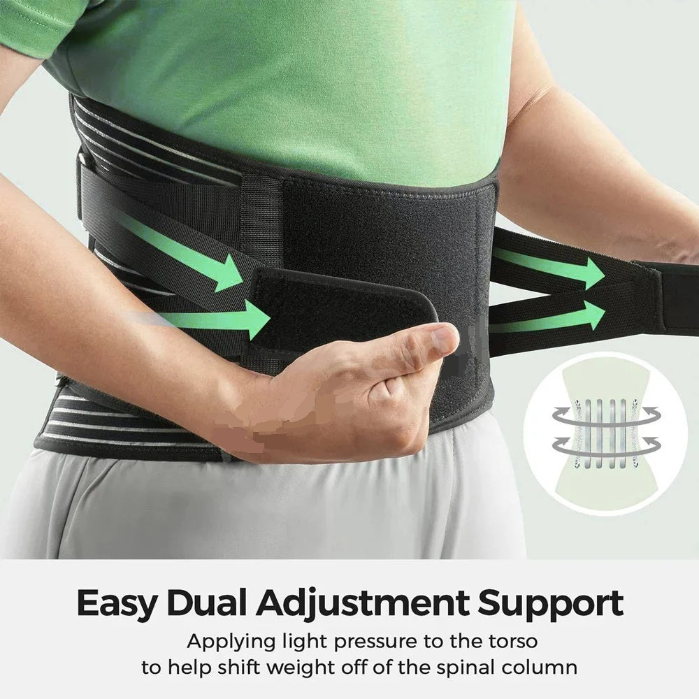 Lumbar Back Support Belt for Men & Women – Orthopedic Waist Trainer Corset for Spine Support, Posture Correction & Pain Relief