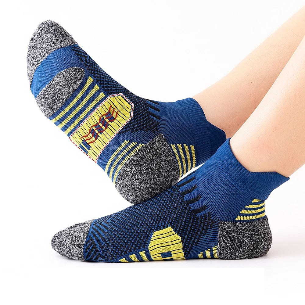 Men's Sport Socks – Breathable Cotton Running & Basketball Socks for Outdoor Training (3/5/9 Pairs